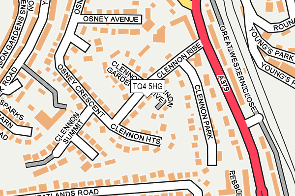 TQ4 5HG map - OS OpenMap – Local (Ordnance Survey) TQ4 5HG map - OS OpenMap – Local (Ordnance Survey)