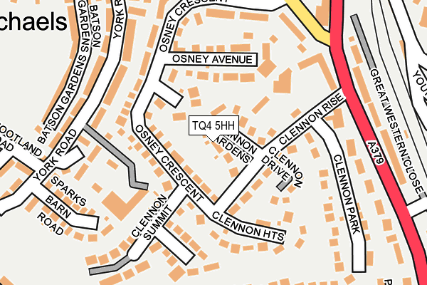 TQ4 5HH map - OS OpenMap – Local (Ordnance Survey) TQ4 5HH map - OS OpenMap – Local (Ordnance Survey)