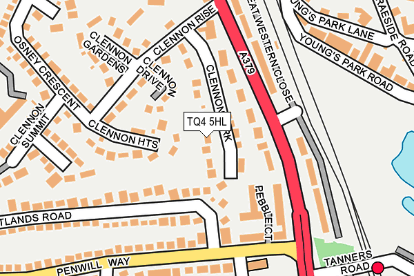 TQ4 5HL map - OS OpenMap – Local (Ordnance Survey) TQ4 5HL map - OS OpenMap – Local (Ordnance Survey)