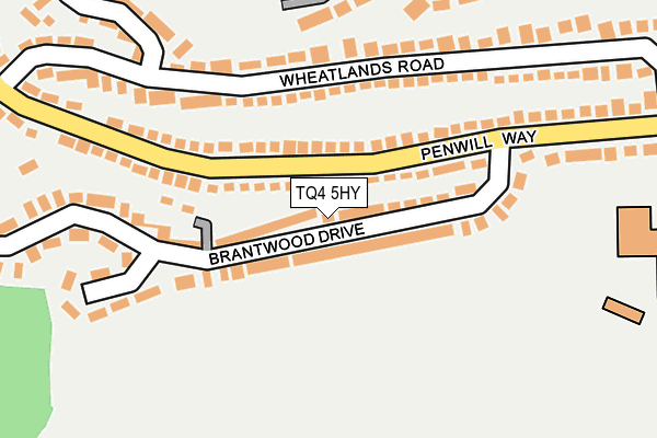 TQ4 5HY map - OS OpenMap – Local (Ordnance Survey)