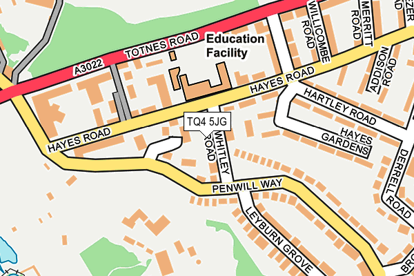TQ4 5JG map - OS OpenMap – Local (Ordnance Survey) TQ4 5JG map - OS OpenMap – Local (Ordnance Survey)