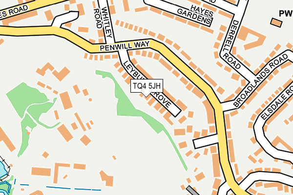 TQ4 5JH map - OS OpenMap – Local (Ordnance Survey) TQ4 5JH map - OS OpenMap – Local (Ordnance Survey)