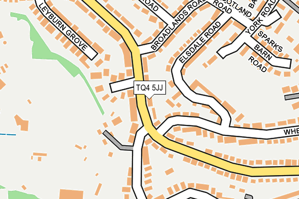 TQ4 5JJ map - OS OpenMap – Local (Ordnance Survey) TQ4 5JJ map - OS OpenMap – Local (Ordnance Survey)