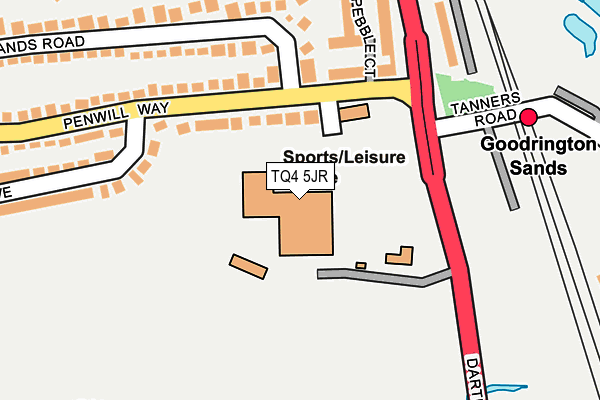 TQ4 5JR map - OS OpenMap – Local (Ordnance Survey) TQ4 5JR map - OS OpenMap – Local (Ordnance Survey)