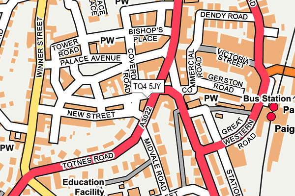 TQ4 5JY map - OS OpenMap – Local (Ordnance Survey) TQ4 5JY map - OS OpenMap – Local (Ordnance Survey)