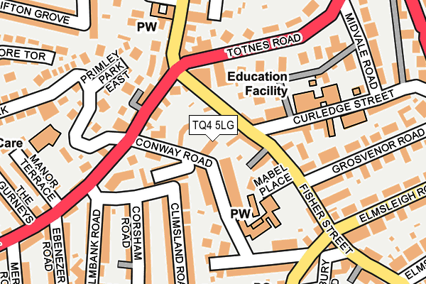 TQ4 5LG map - OS OpenMap – Local (Ordnance Survey) TQ4 5LG map - OS OpenMap – Local (Ordnance Survey)