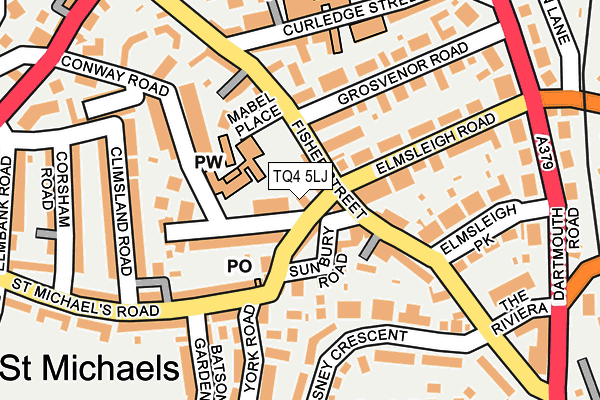 TQ4 5LJ map - OS OpenMap – Local (Ordnance Survey) TQ4 5LJ map - OS OpenMap – Local (Ordnance Survey)