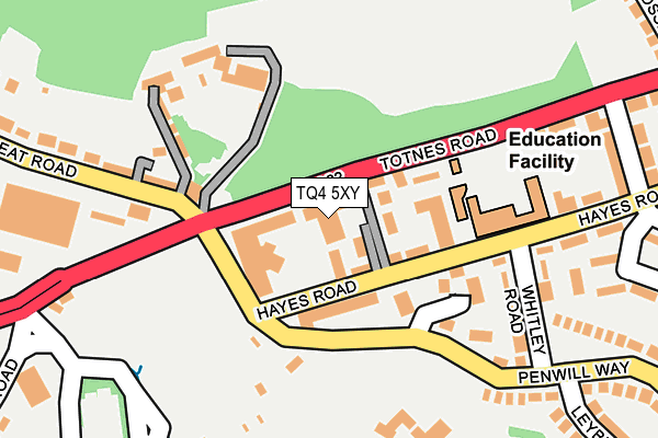 TQ4 5XY map - OS OpenMap – Local (Ordnance Survey) TQ4 5XY map - OS OpenMap – Local (Ordnance Survey)