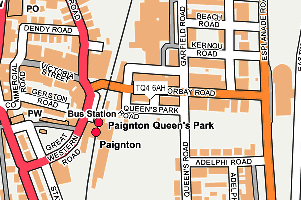 TQ4 6AH map - OS OpenMap – Local (Ordnance Survey)
