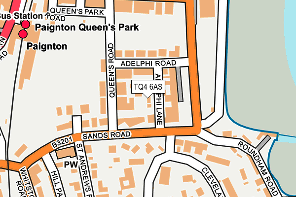 TQ4 6AS map - OS OpenMap – Local (Ordnance Survey) TQ4 6AS map - OS OpenMap – Local (Ordnance Survey)