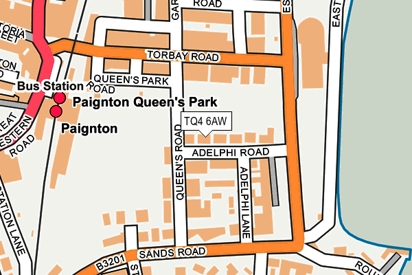 TQ4 6AW map - OS OpenMap – Local (Ordnance Survey) TQ4 6AW map - OS OpenMap – Local (Ordnance Survey)