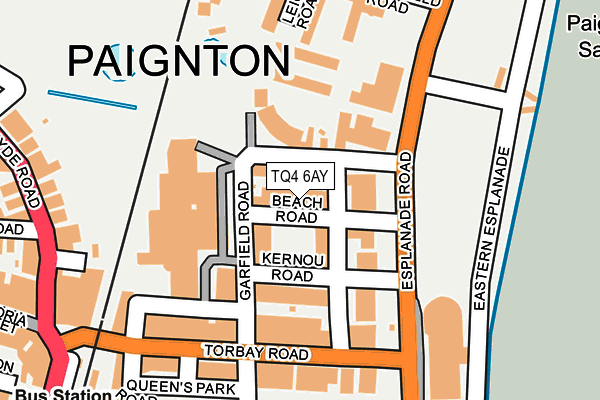 TQ4 6AY map - OS OpenMap – Local (Ordnance Survey) TQ4 6AY map - OS OpenMap – Local (Ordnance Survey)