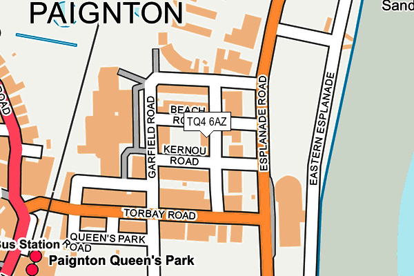 TQ4 6AZ map - OS OpenMap – Local (Ordnance Survey)