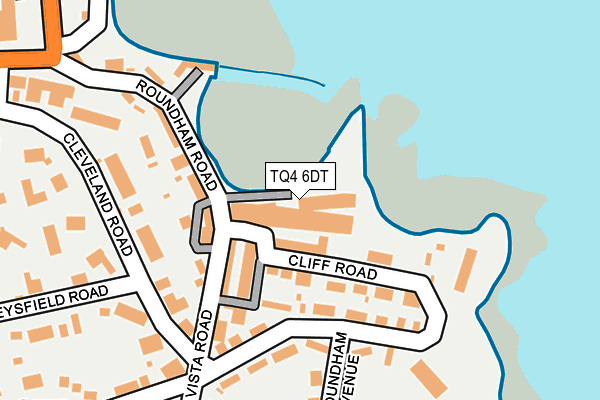 TQ4 6DT map - OS OpenMap – Local (Ordnance Survey) TQ4 6DT map - OS OpenMap – Local (Ordnance Survey)