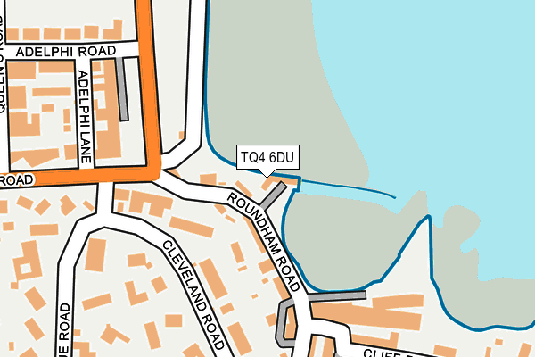 TQ4 6DU map - OS OpenMap – Local (Ordnance Survey) TQ4 6DU map - OS OpenMap – Local (Ordnance Survey)