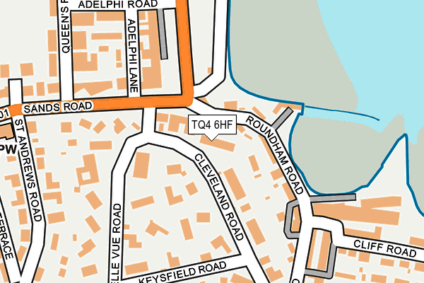 TQ4 6HF map - OS OpenMap – Local (Ordnance Survey) TQ4 6HF map - OS OpenMap – Local (Ordnance Survey)