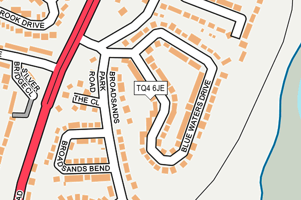 TQ4 6JE map - OS OpenMap – Local (Ordnance Survey) TQ4 6JE map - OS OpenMap – Local (Ordnance Survey)