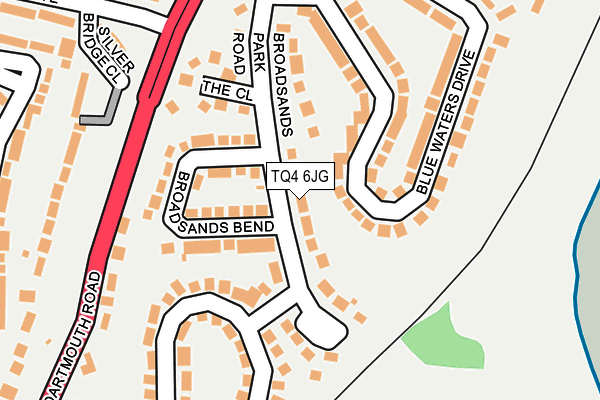 TQ4 6JG map - OS OpenMap – Local (Ordnance Survey)