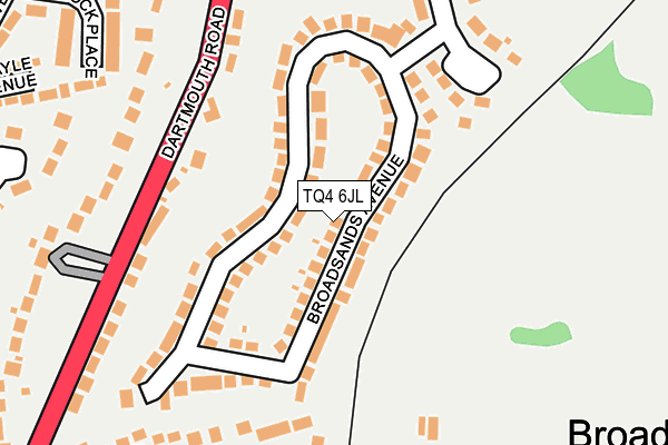 TQ4 6JL map - OS OpenMap – Local (Ordnance Survey)