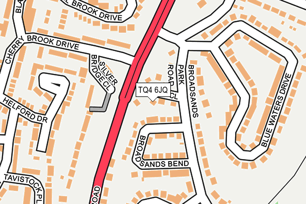 TQ4 6JQ map - OS OpenMap – Local (Ordnance Survey) TQ4 6JQ map - OS OpenMap – Local (Ordnance Survey)