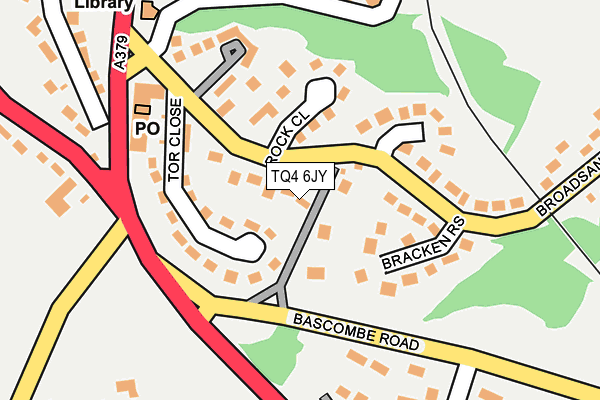 TQ4 6JY map - OS OpenMap – Local (Ordnance Survey)