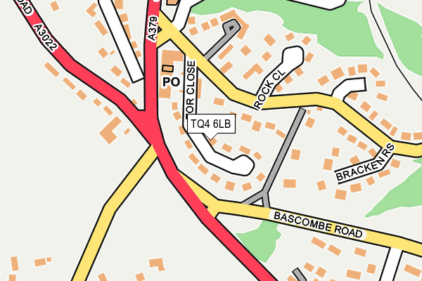 TQ4 6LB map - OS OpenMap – Local (Ordnance Survey) TQ4 6LB map - OS OpenMap – Local (Ordnance Survey)