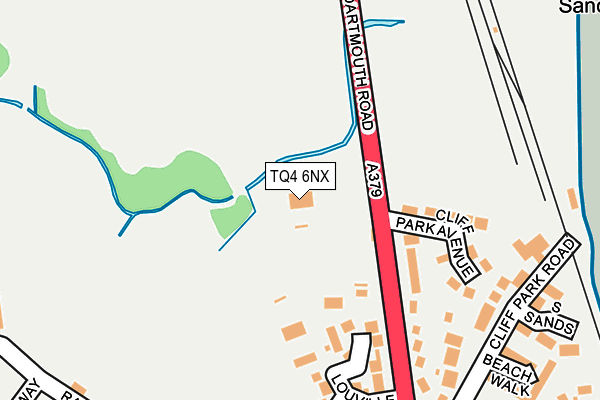 TQ4 6NX map - OS OpenMap – Local (Ordnance Survey) TQ4 6NX map - OS OpenMap – Local (Ordnance Survey)