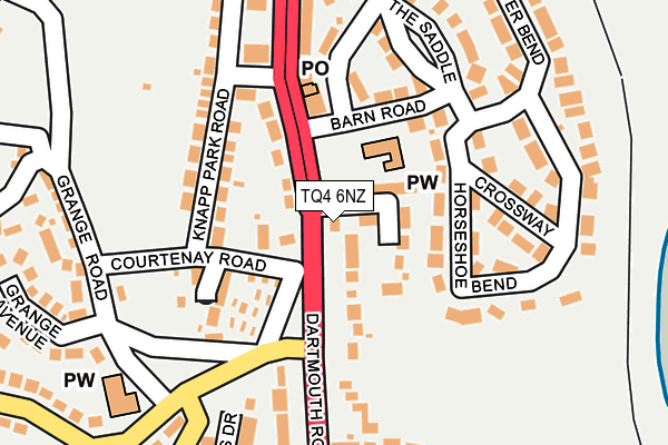 TQ4 6NZ map - OS OpenMap – Local (Ordnance Survey) TQ4 6NZ map - OS OpenMap – Local (Ordnance Survey)