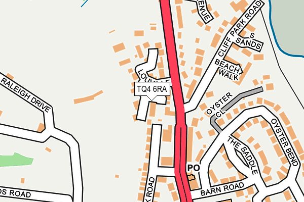 TQ4 6RA map - OS OpenMap – Local (Ordnance Survey)