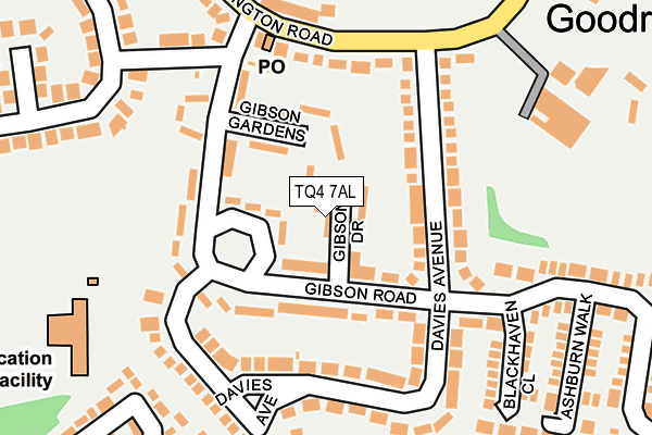 TQ4 7AL map - OS OpenMap – Local (Ordnance Survey) TQ4 7AL map - OS OpenMap – Local (Ordnance Survey)