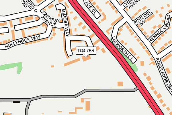 TQ4 7BR map - OS OpenMap – Local (Ordnance Survey) TQ4 7BR map - OS OpenMap – Local (Ordnance Survey)