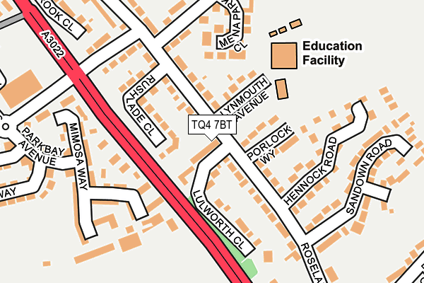 TQ4 7BT map - OS OpenMap – Local (Ordnance Survey)