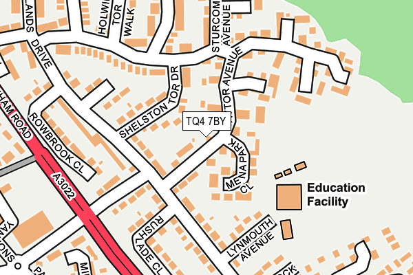 TQ4 7BY map - OS OpenMap – Local (Ordnance Survey) TQ4 7BY map - OS OpenMap – Local (Ordnance Survey)