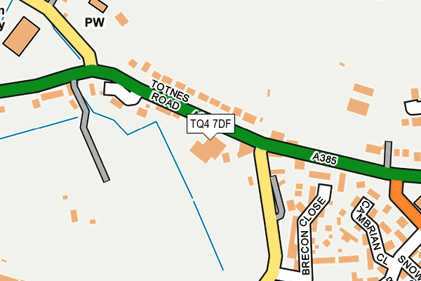 TQ4 7DF map - OS OpenMap – Local (Ordnance Survey) TQ4 7DF map - OS OpenMap – Local (Ordnance Survey)