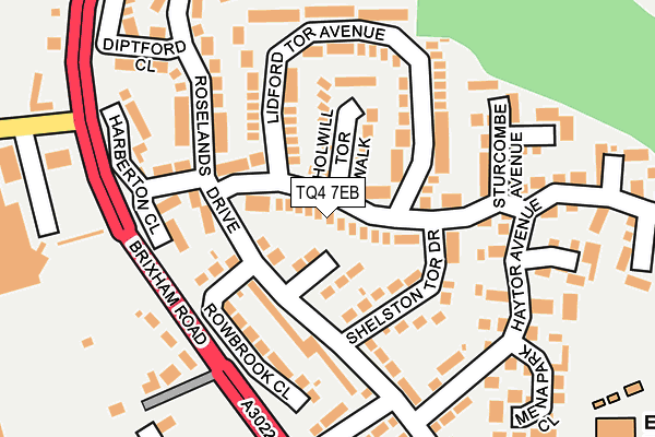 TQ4 7EB map - OS OpenMap – Local (Ordnance Survey) TQ4 7EB map - OS OpenMap – Local (Ordnance Survey)