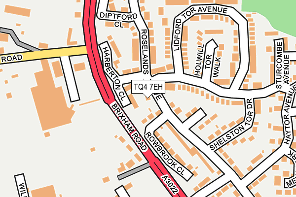 TQ4 7EH map - OS OpenMap – Local (Ordnance Survey) TQ4 7EH map - OS OpenMap – Local (Ordnance Survey)