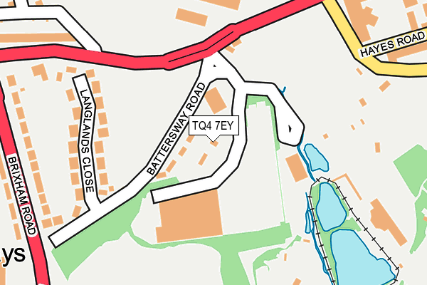 TQ4 7EY map - OS OpenMap – Local (Ordnance Survey) TQ4 7EY map - OS OpenMap – Local (Ordnance Survey)