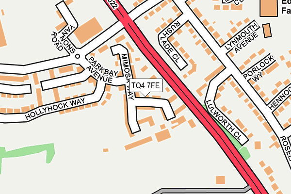 TQ4 7FE map - OS OpenMap – Local (Ordnance Survey) TQ4 7FE map - OS OpenMap – Local (Ordnance Survey)