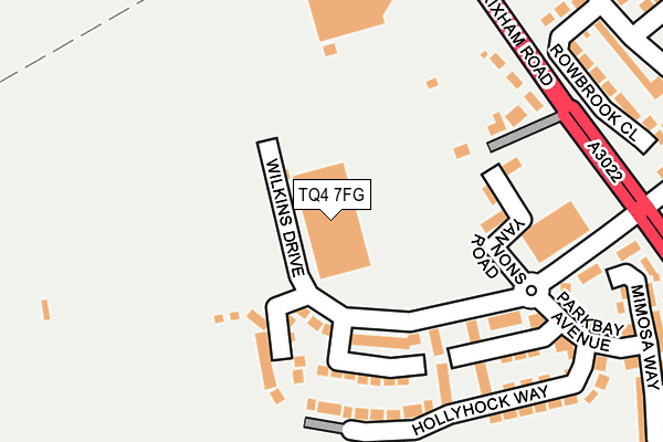 TQ4 7FG map - OS OpenMap – Local (Ordnance Survey) TQ4 7FG map - OS OpenMap – Local (Ordnance Survey)