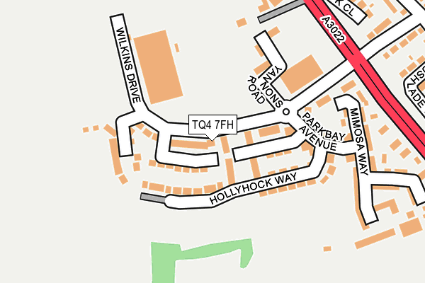 TQ4 7FH map - OS OpenMap – Local (Ordnance Survey) TQ4 7FH map - OS OpenMap – Local (Ordnance Survey)