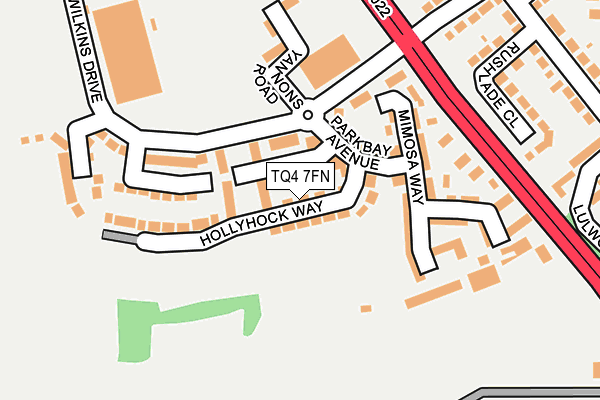 TQ4 7FN map - OS OpenMap – Local (Ordnance Survey) TQ4 7FN map - OS OpenMap – Local (Ordnance Survey)