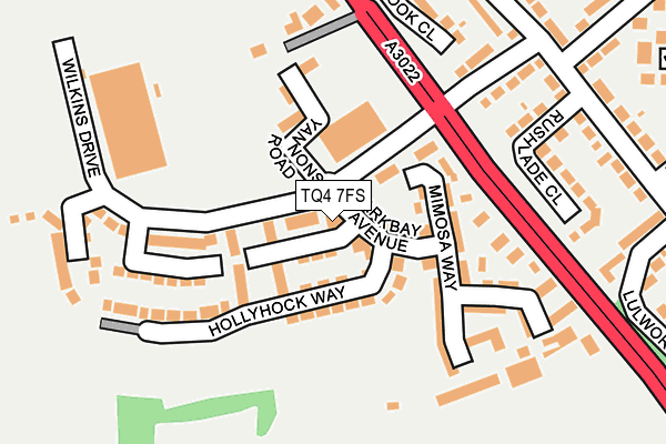 TQ4 7FS map - OS OpenMap – Local (Ordnance Survey) TQ4 7FS map - OS OpenMap – Local (Ordnance Survey)