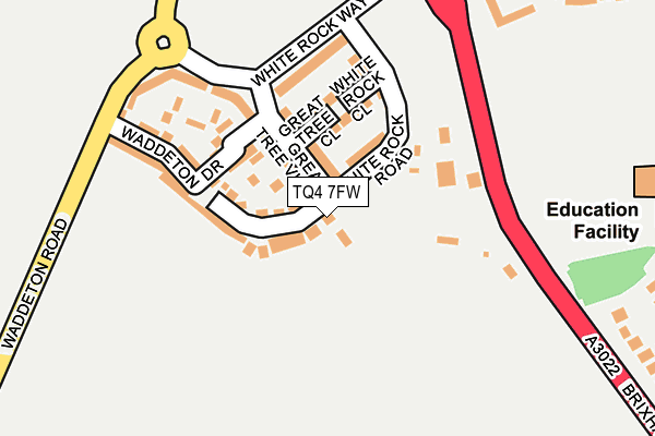 TQ4 7FW map - OS OpenMap – Local (Ordnance Survey) TQ4 7FW map - OS OpenMap – Local (Ordnance Survey)
