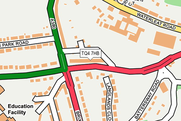 TQ4 7HB map - OS OpenMap – Local (Ordnance Survey) TQ4 7HB map - OS OpenMap – Local (Ordnance Survey)