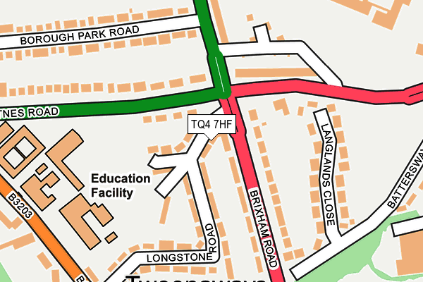 TQ4 7HF map - OS OpenMap – Local (Ordnance Survey) TQ4 7HF map - OS OpenMap – Local (Ordnance Survey)