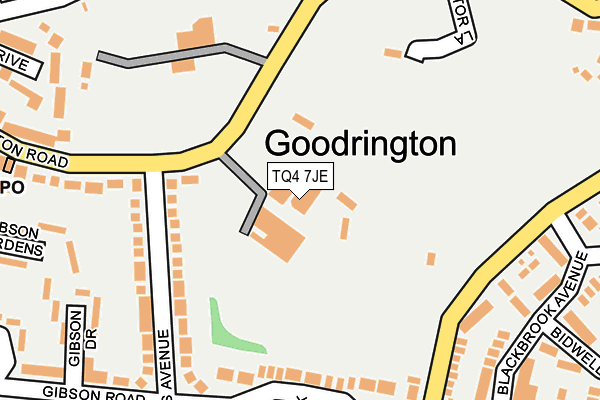 TQ4 7JE map - OS OpenMap – Local (Ordnance Survey) TQ4 7JE map - OS OpenMap – Local (Ordnance Survey)