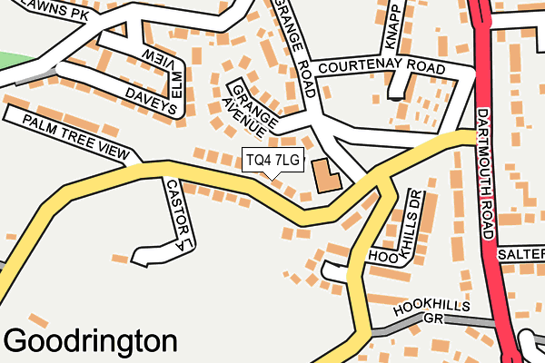 TQ4 7LG map - OS OpenMap – Local (Ordnance Survey) TQ4 7LG map - OS OpenMap – Local (Ordnance Survey)