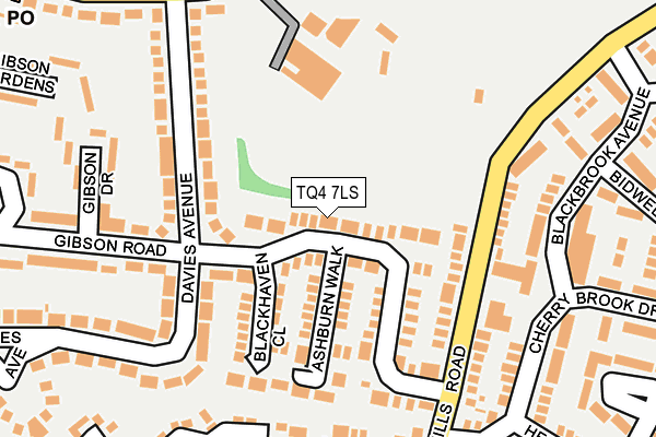 TQ4 7LS map - OS OpenMap – Local (Ordnance Survey) TQ4 7LS map - OS OpenMap – Local (Ordnance Survey)