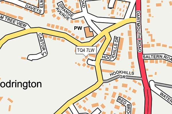 TQ4 7LW map - OS OpenMap – Local (Ordnance Survey) TQ4 7LW map - OS OpenMap – Local (Ordnance Survey)