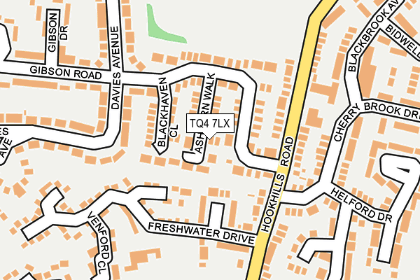 TQ4 7LX map - OS OpenMap – Local (Ordnance Survey) TQ4 7LX map - OS OpenMap – Local (Ordnance Survey)